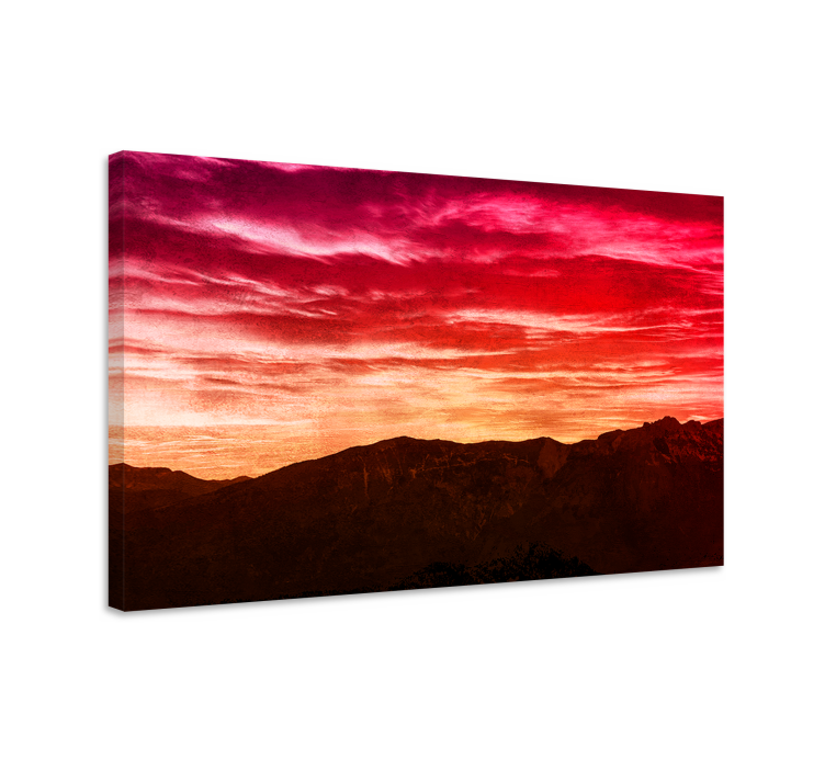 Wandbilder landschaft majestätischer berg dämmerung - TenStickers