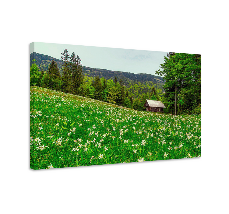 Wandbilder landschaft charmante landhauskabine - TenStickers