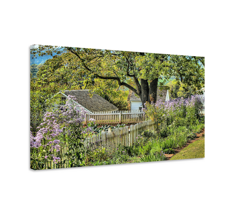 Wandbilder landschaft charme des gartenwegs - TenStickers