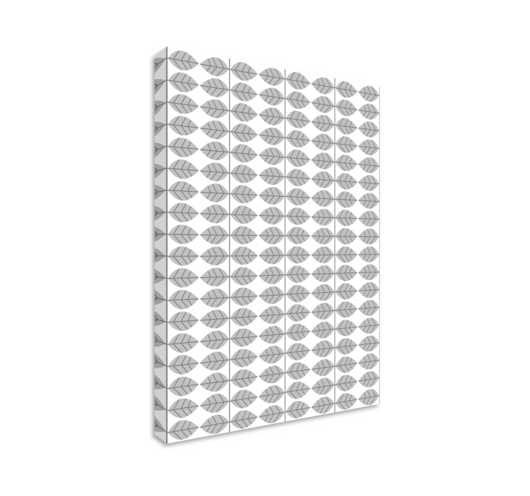 Leinwandbild mit stilisiertem blattmuster - TenStickers