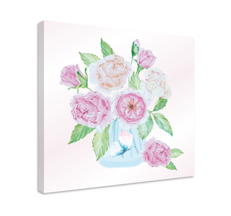 Leinwandbild blumiges bouquet arrangement - TenStickers