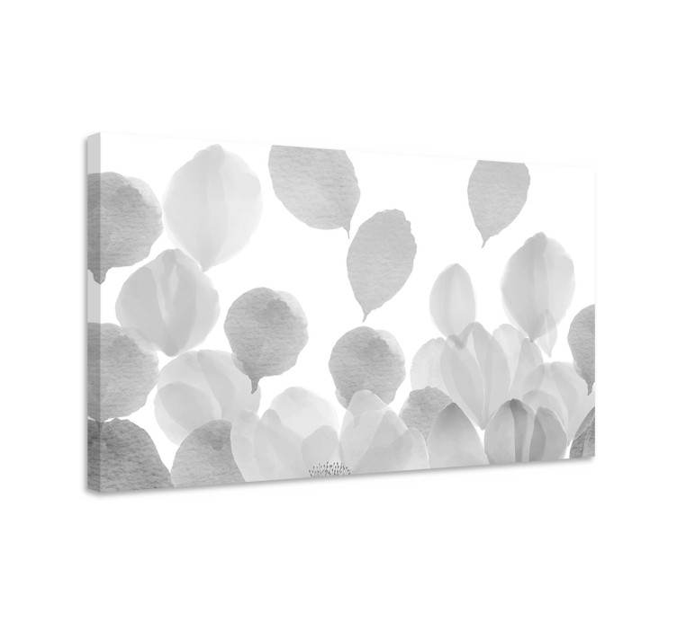 Leinwandbild sanfte florale silhouetten - TenStickers