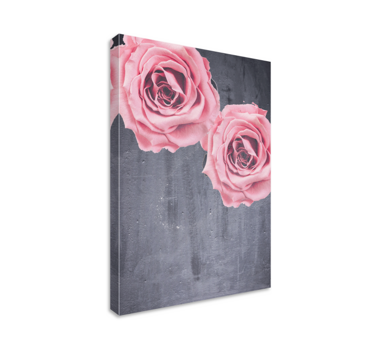 Leinwandbild Blume Elegantes feminines rosa rosen-design - TenStickers