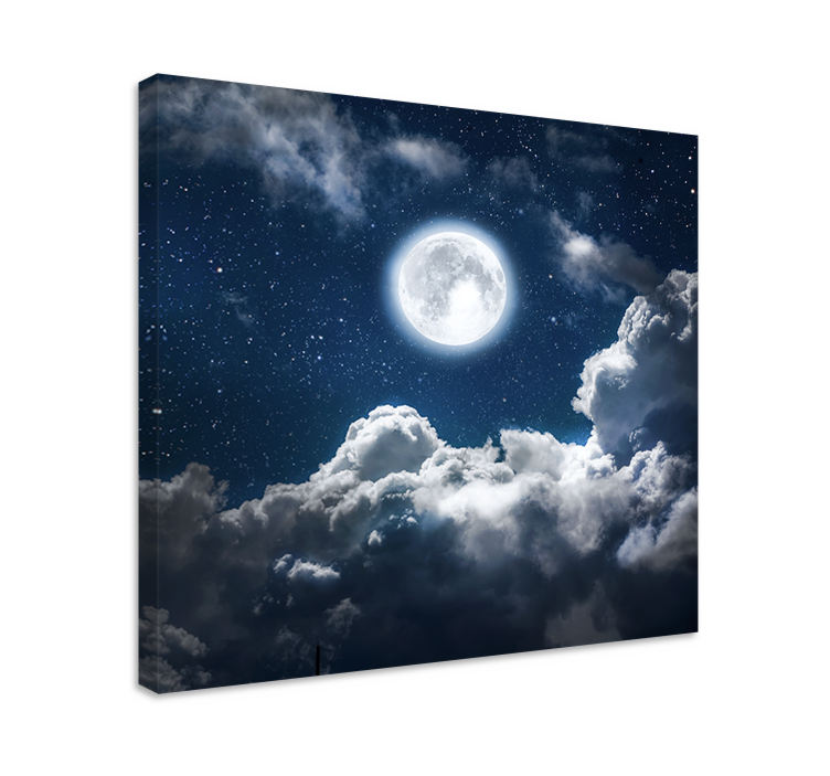 Wandbilder landschaft mondschein wolkenlandschaft - TenStickers
