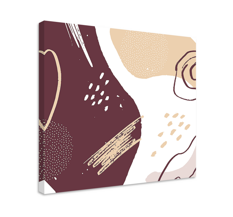 Wandbilder modern abstrakte formen komposition - TenStickers