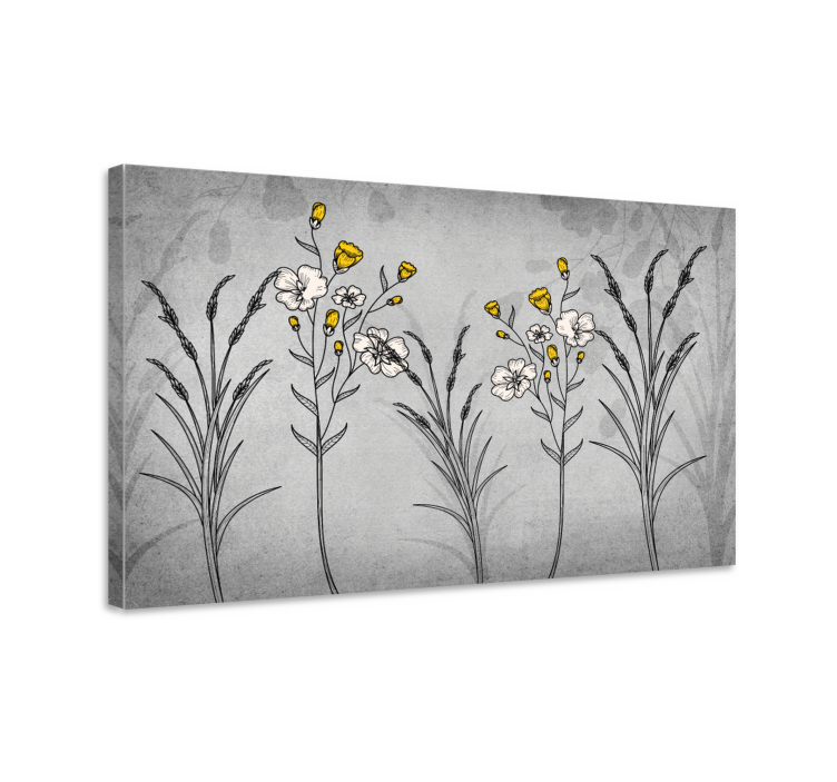 Leinwandbild botanisches blumendesign - TenStickers