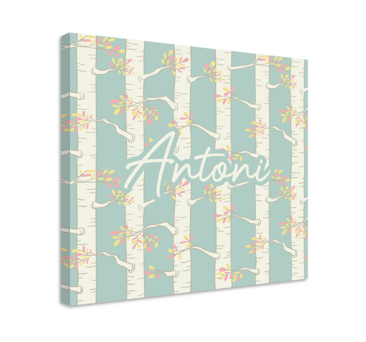 Leinwandbild birkenbaumblüten - TenStickers