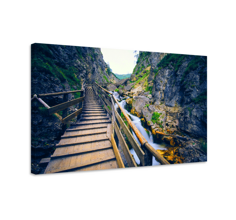 Wandbilder landschaft malerischer flussweg - TenStickers