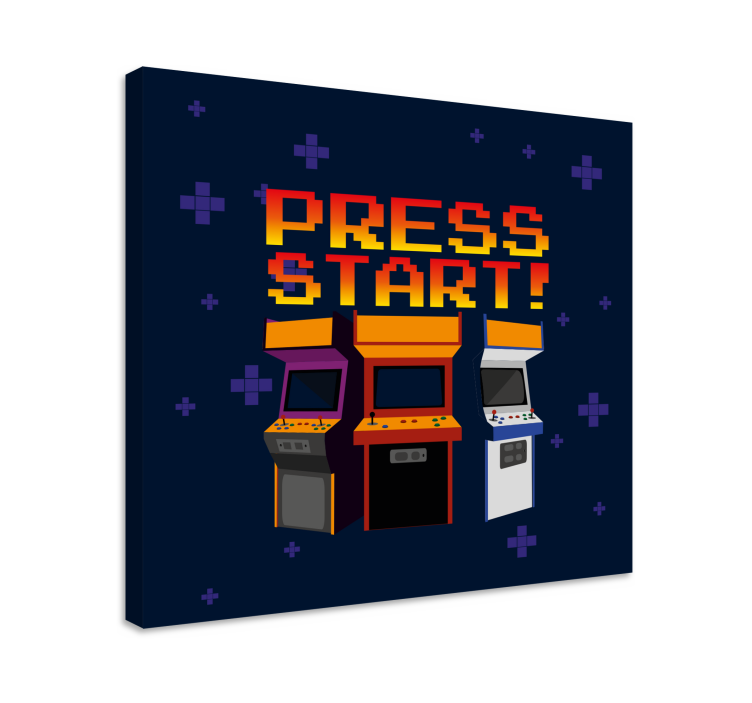 Wandbild gaming retro spielhallenautomaten - TenStickers