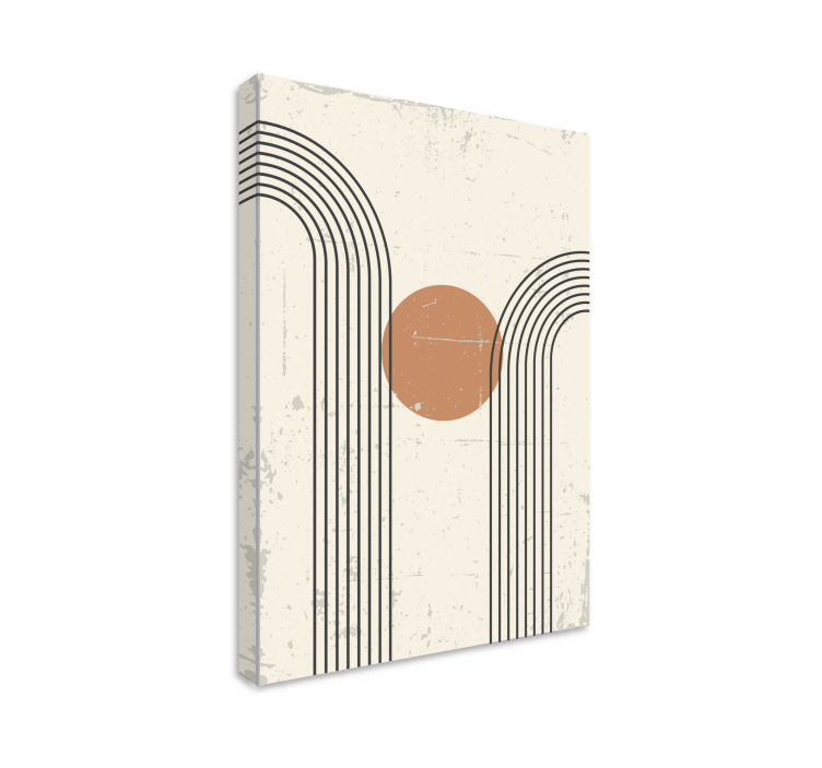 Geometrische Wandbilder Abstrakter halbbogen - TenStickers