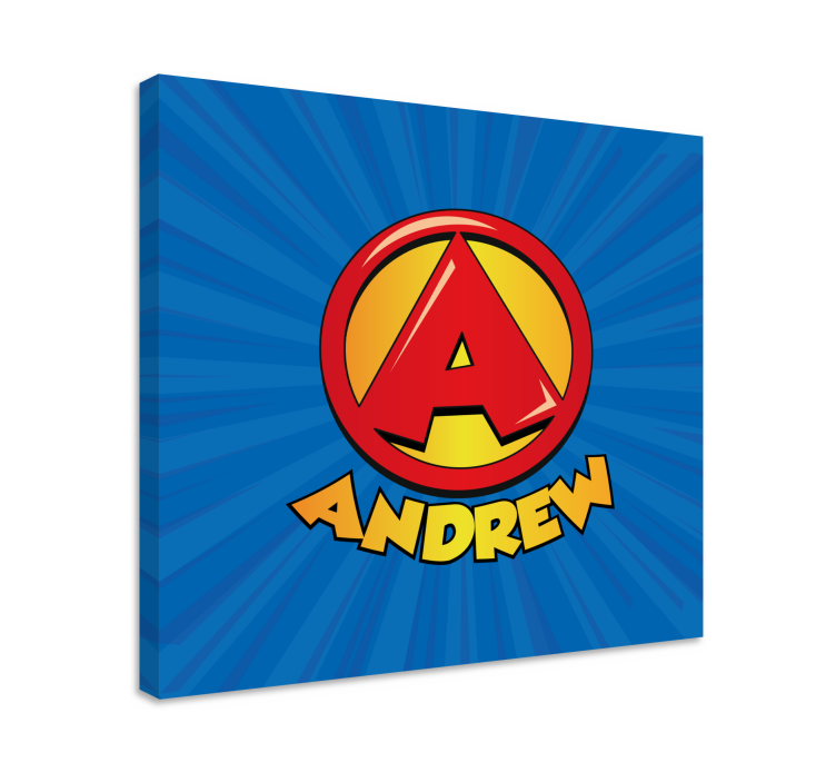 Leinwandbild Kinder Super anfangsbuchstabe - TenStickers