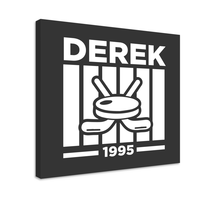 Leinwandbild Jugendliche personalisiertes hockey-design - TenStickers