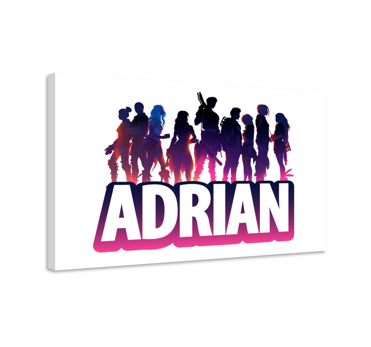 Videospiele Leinwandbilder epische Charaktere Silhouette - TenStickers