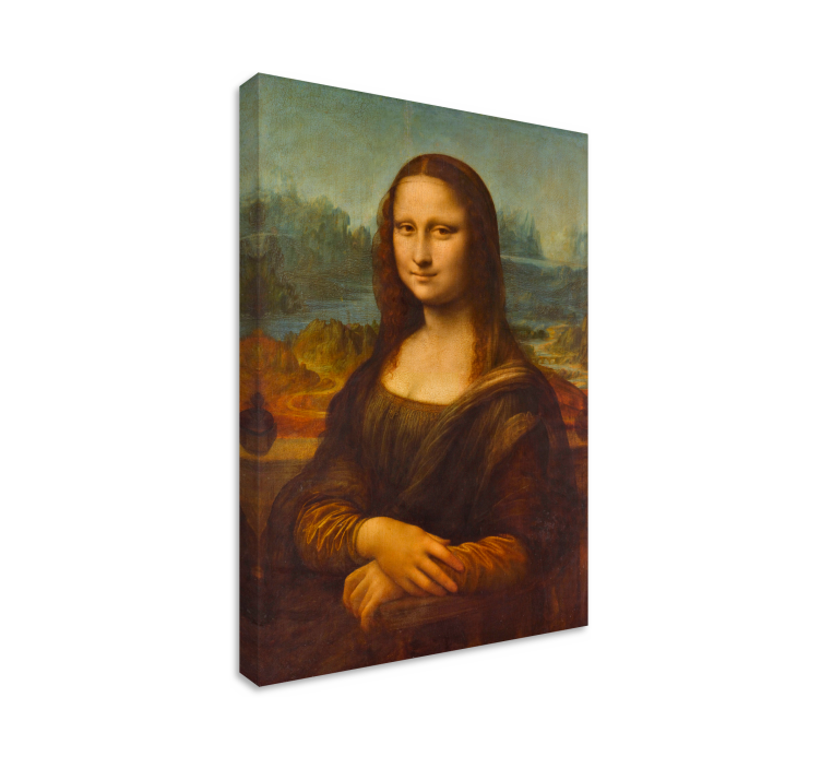 Kunst auf Leinwand die Mona Lisa von Da Vinci - TenStickers