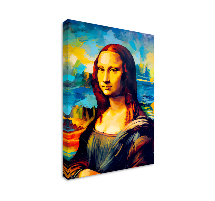 Kunst auf Leinwand mona lisa-impressionismus-stil - TenStickers