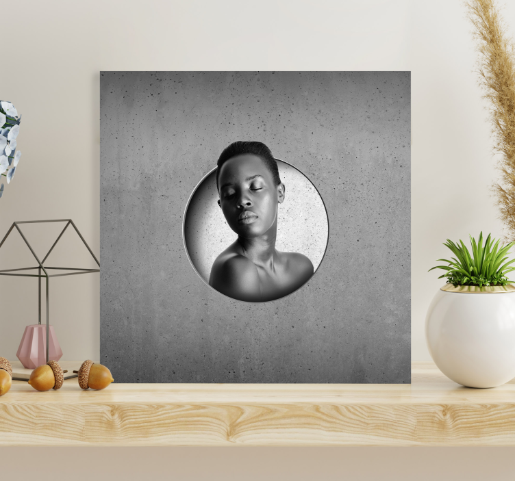 Leinwandbild personalisiert Rohbeton anpassbar - TenStickers