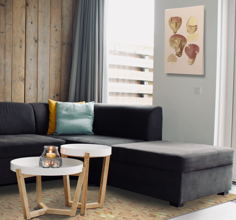 Leinwandbild pilzsammlung - TenStickers