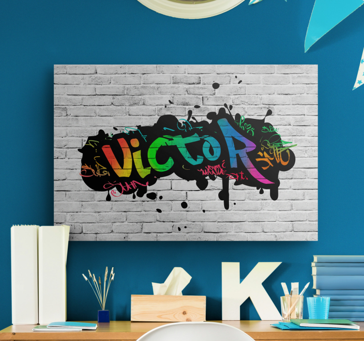 Wandbild Schlafzimmer Grafitti Name  - TenStickers