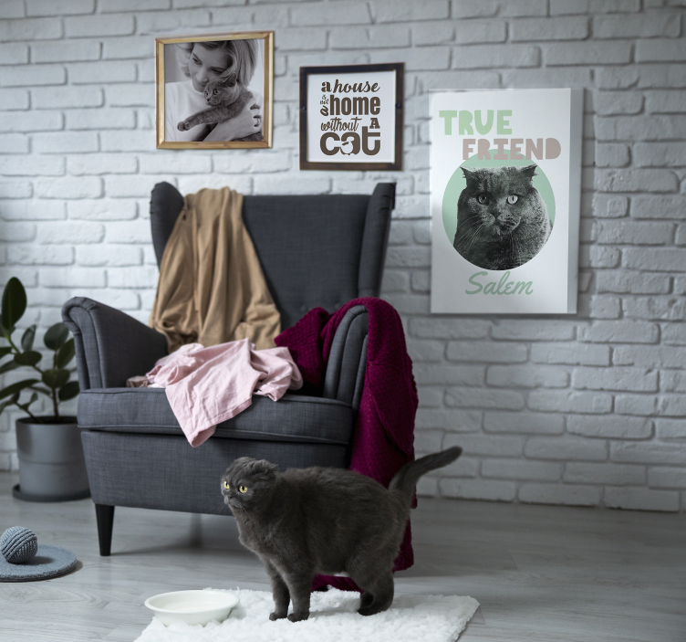 Leinwandbild personalisiert ein echter Freund - TenStickers