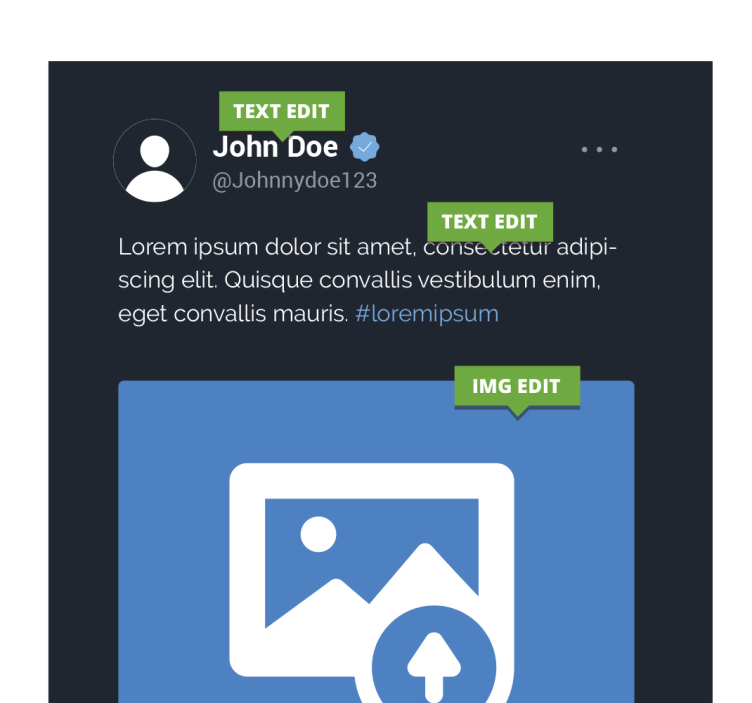 Leinwandbild personalisiert x twitter-bildschirm - TenStickers