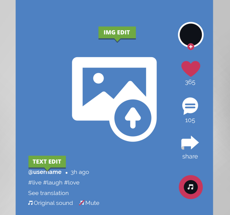 Leinwandbild personalisiert tick tack - TenStickers