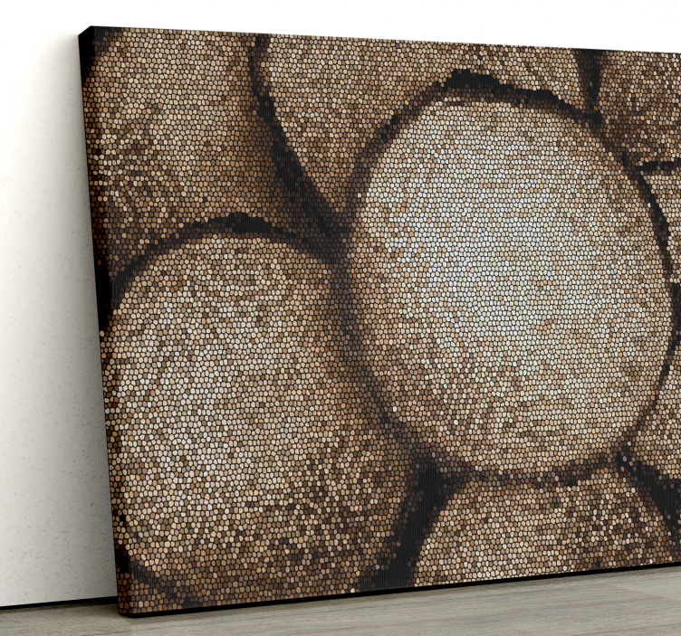 Buddha Bilder Leinwand mosaik-buddha-profil - TenStickers