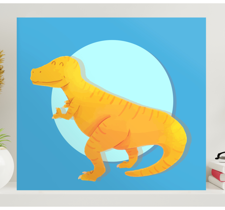 Dinosaurier wandbild fröhlicher t-rex - TenStickers
