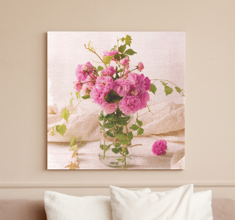 Leinwandbild blush botanische komposition - TenStickers