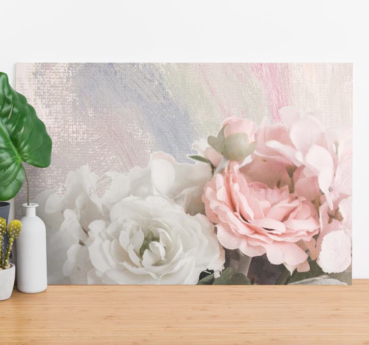 Leinwandbild florales blumenarrangement - TenStickers