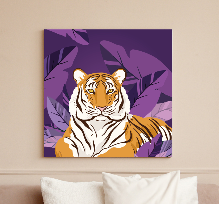Leinwandbild Kinderzimmer Stolzer Tiger - TenStickers