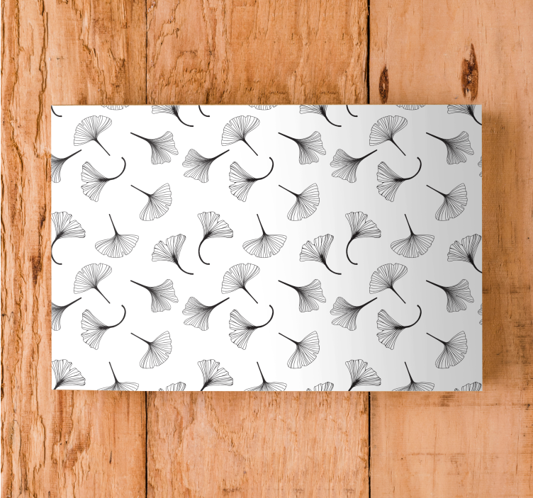 Leinwandbild ginkgo blatt inspiration - TenStickers