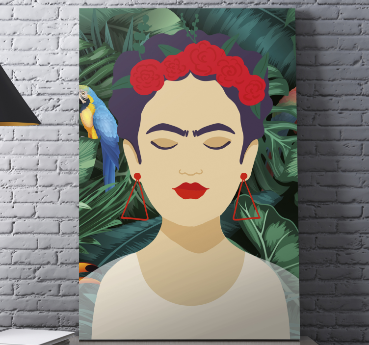 Leinwandbild im stil von frida kahlo - TenStickers