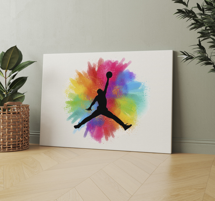 Leinwandbild Teenager Michael jordan cooler basketball - TenStickers