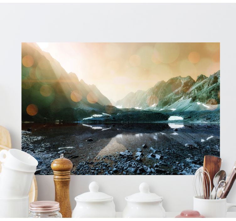 Wandbilder Landschaft Wald und see, natur - TenStickers