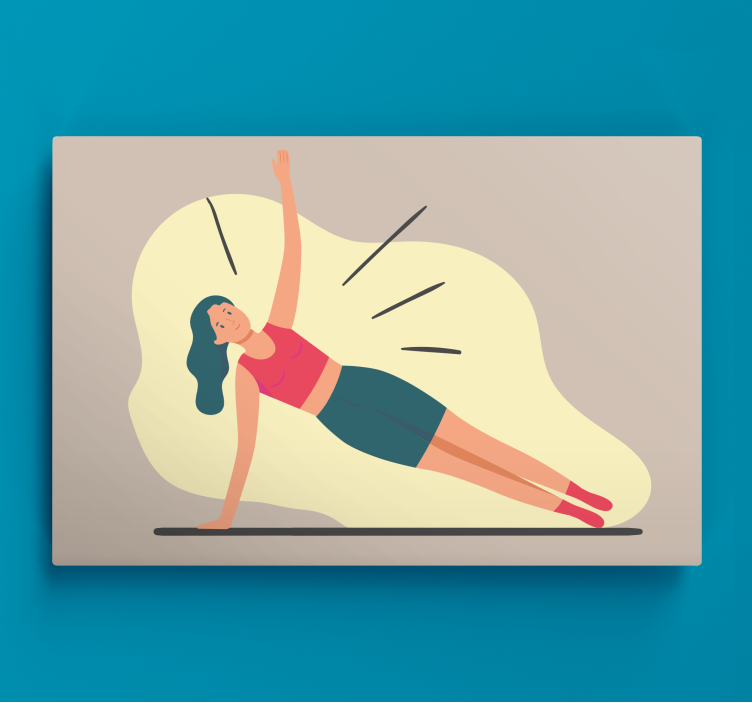 Leinwandbild sport fitnesshaltung - TenStickers