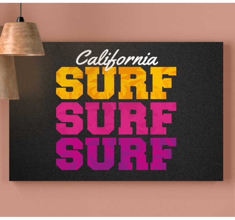 Leinwandbild sport im california surf stil - TenStickers