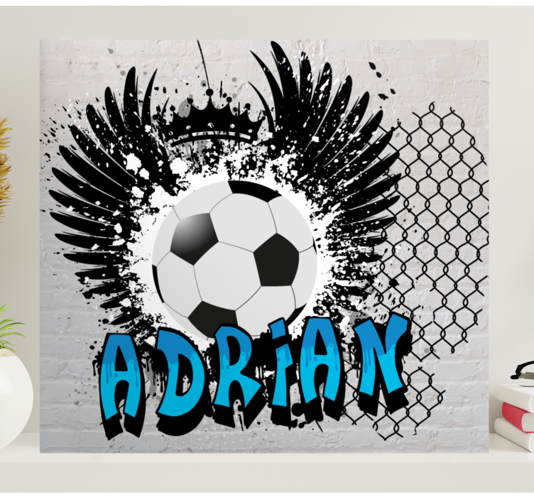 Leinwandbild sport im fußball inspirierten design - TenStickers