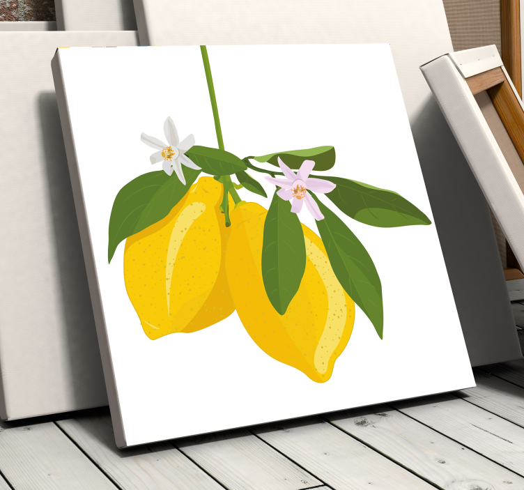 Leinwandbild Obst Zitronenbaum - TenStickers