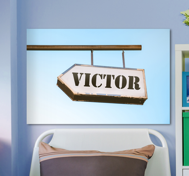 Leinwandbild personalisiert Personalisiertes zeichen - TenStickers