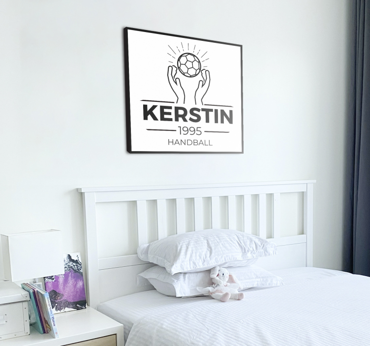 Leinwandbild Jugendliche personalisiertes handball-design - TenStickers