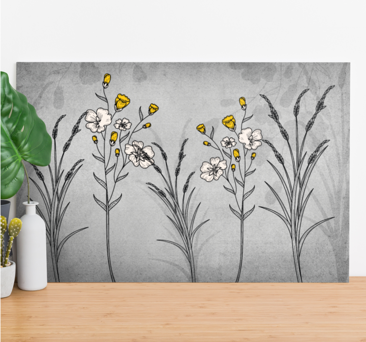 Leinwandbild botanisches blumendesign - TenStickers