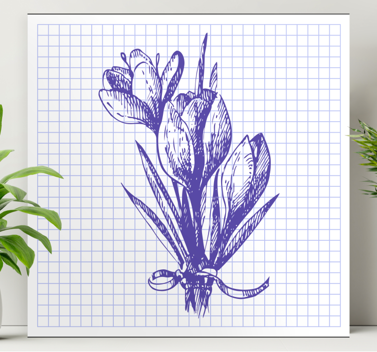 Leinwandbild lebendiges blumenarrangement - TenStickers