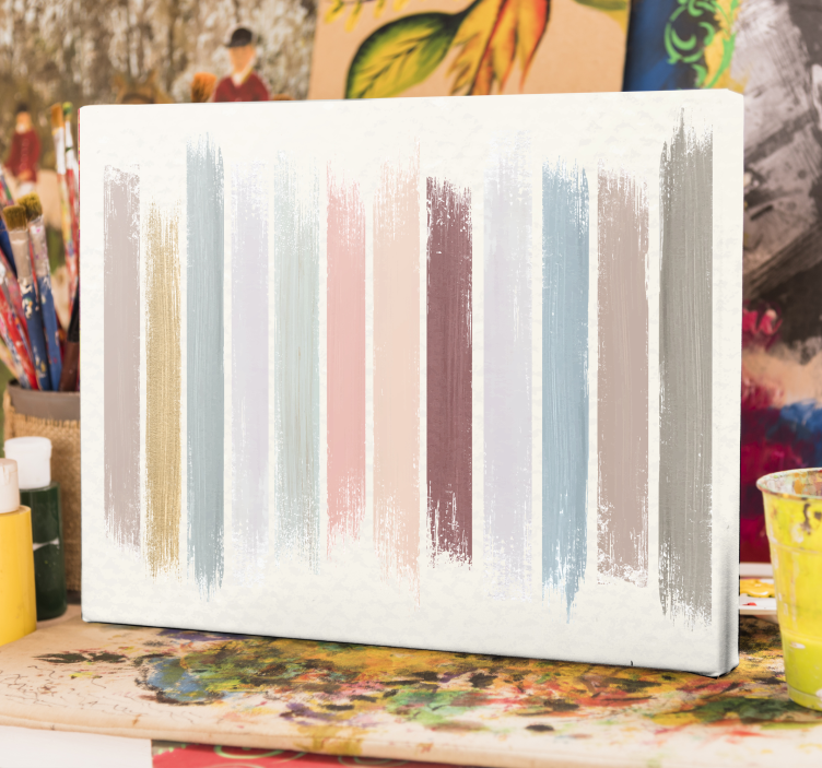 Leinwandbild abstrakt abstrakte pinselstriche leinwand - TenStickers