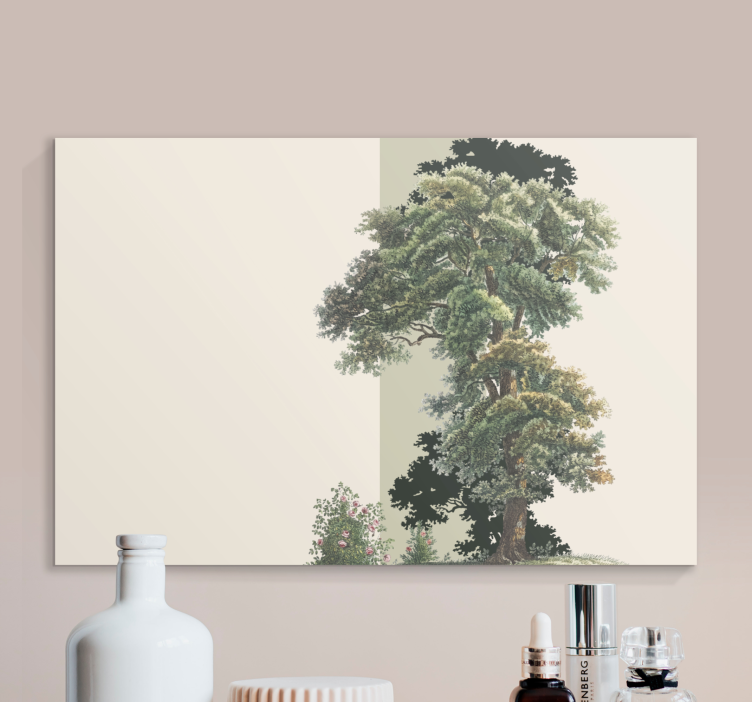 Wandbild baum regal baum umriss - TenStickers