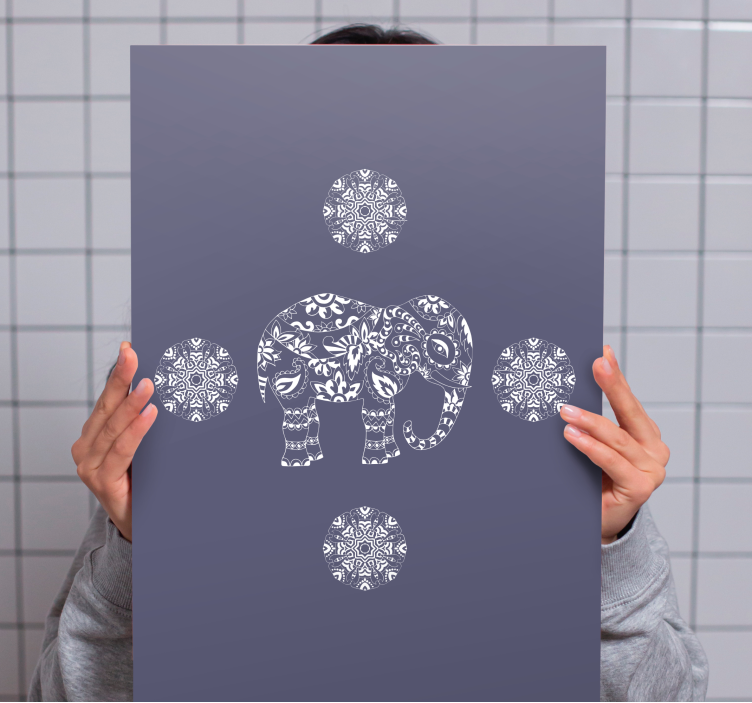 Wandbild elefant dekoratives elefantenmotiv - TenStickers