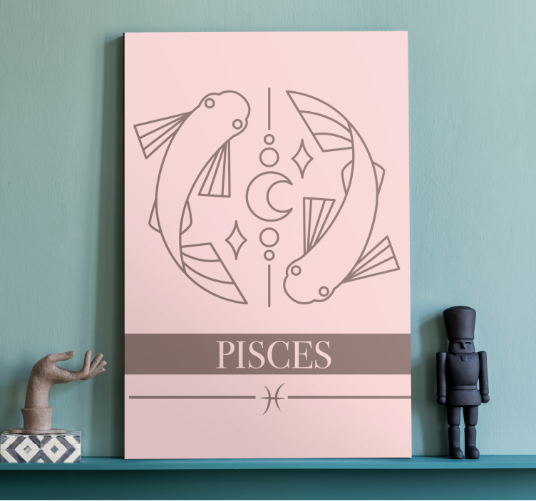 Wandbild fische astrologisches symbol fische - TenStickers