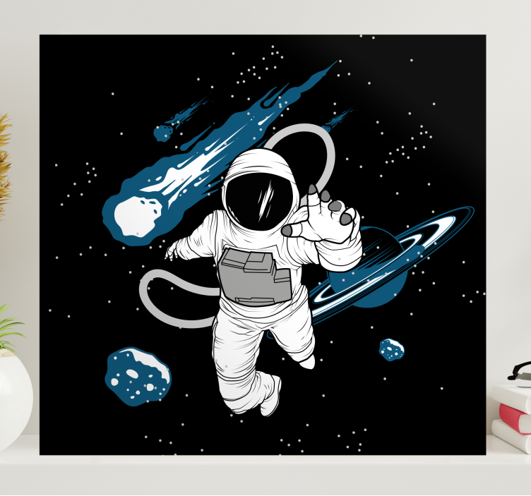 Wandbild gaming astronaut im universum - TenStickers
