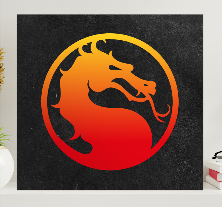 Wandbild gaming mortal kombat drache - TenStickers