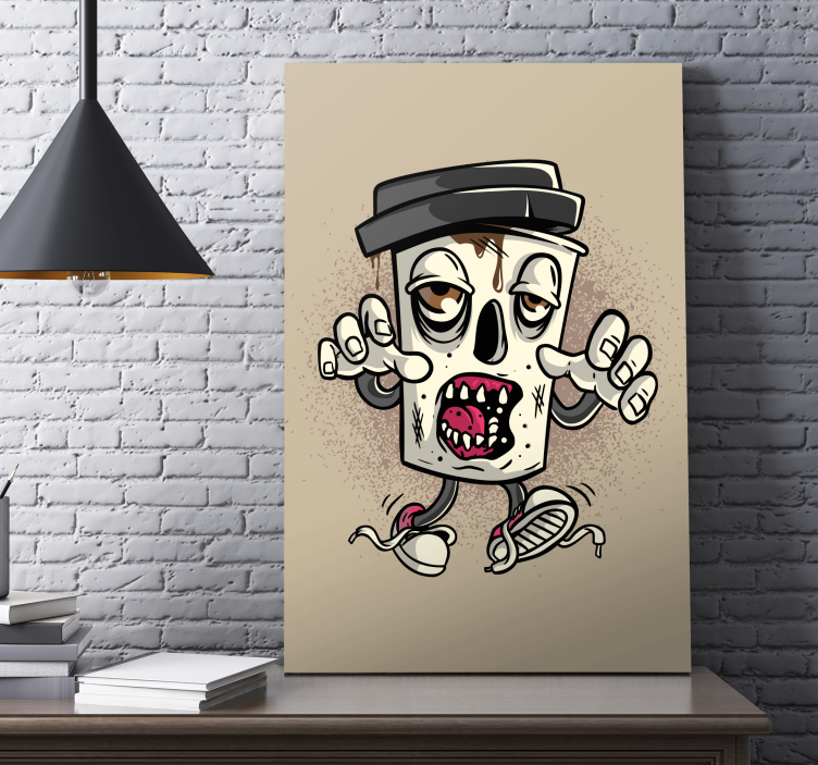 Wandbild gaming zombie mülleimer - TenStickers