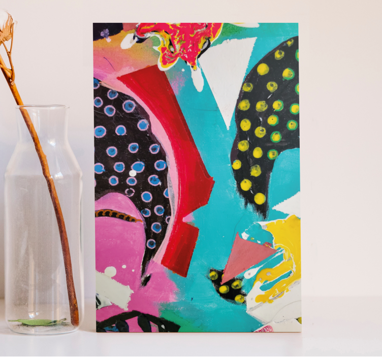 Wandbilder modern Abstrakte kunst mit leuchtenden Farben - TenStickers